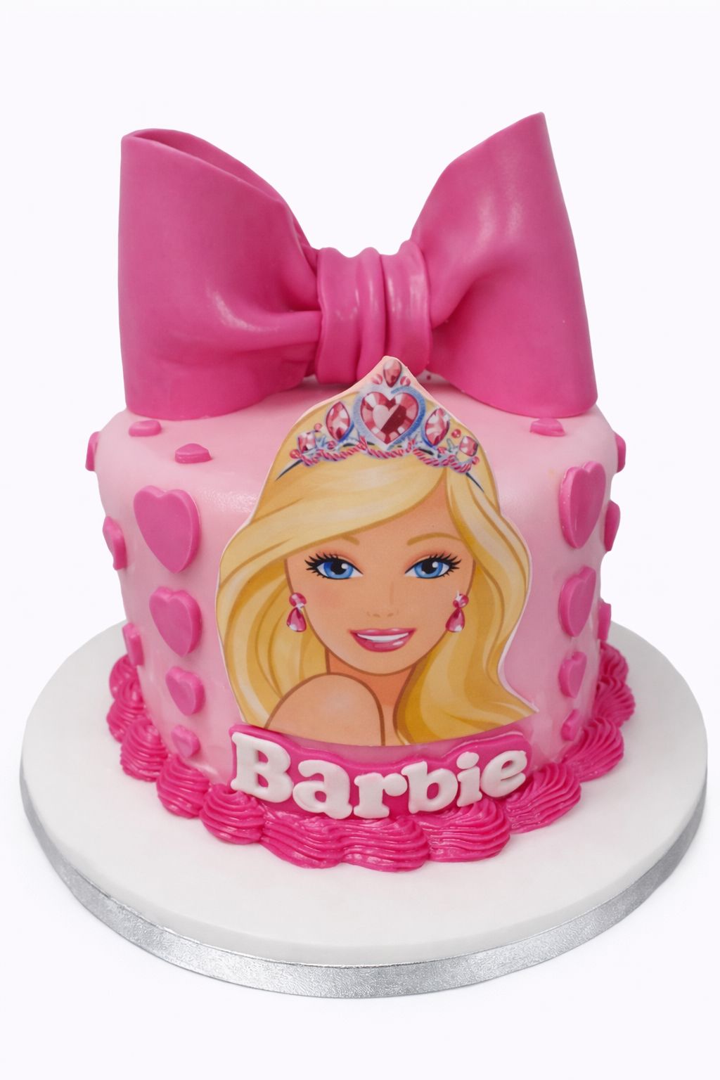 Barbie Pink Bow Cake