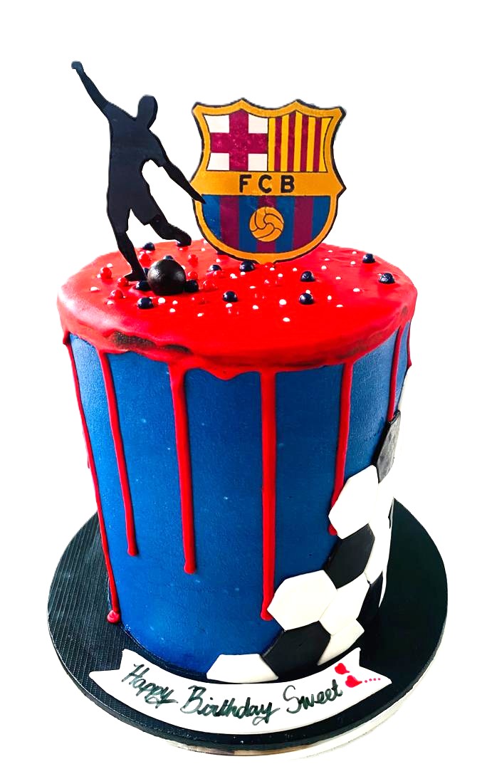 Football Drip Celebration Cake