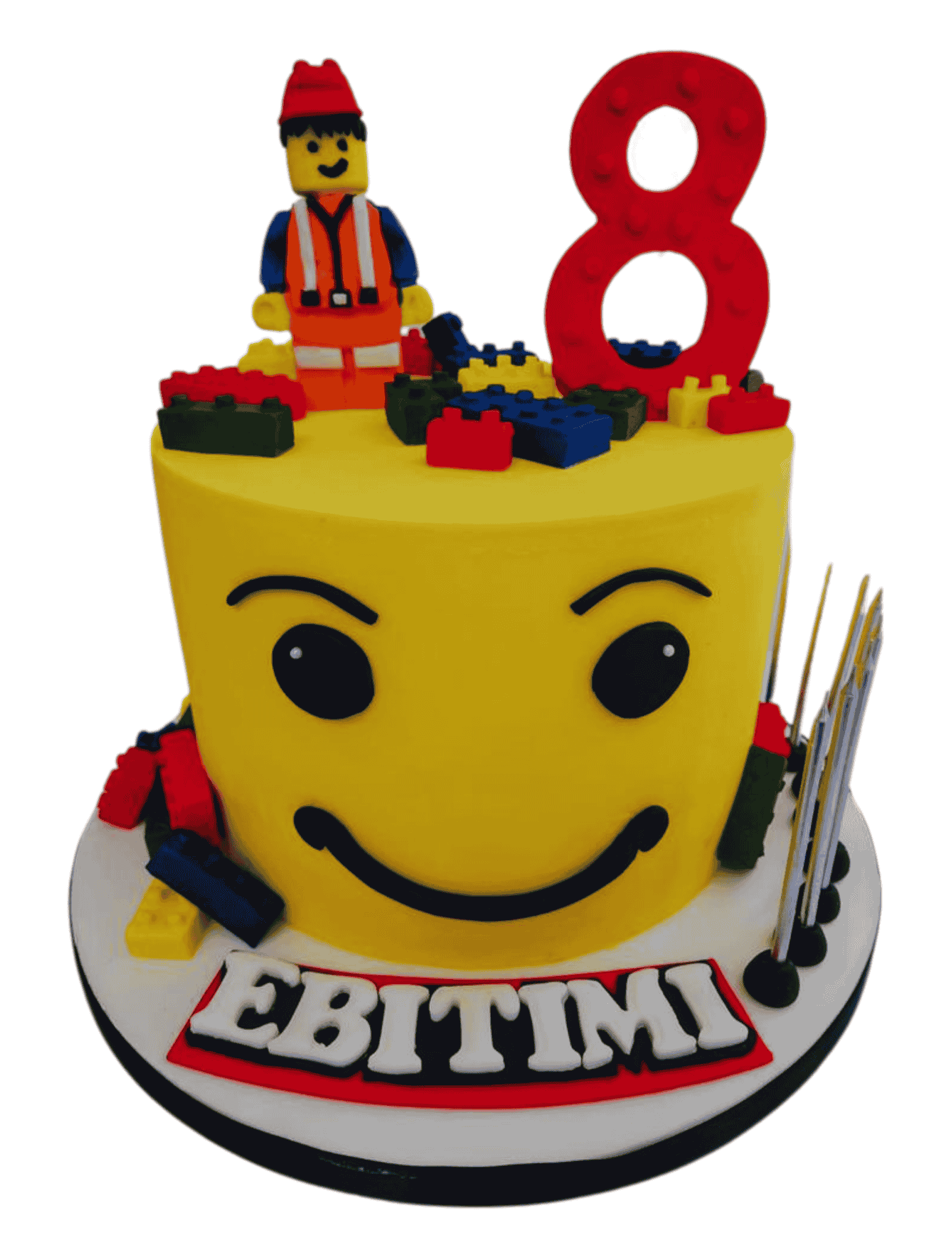 Lego Bricks And Builder Cake