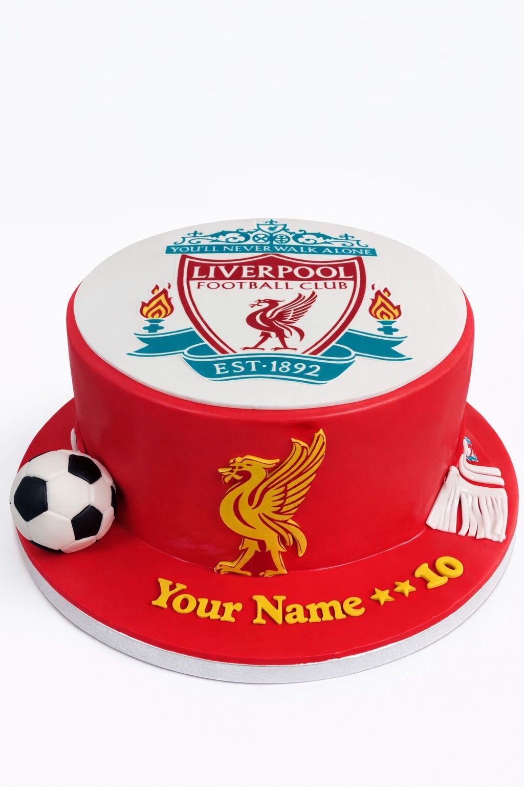 Liverpool Scarf Logo Print Cake