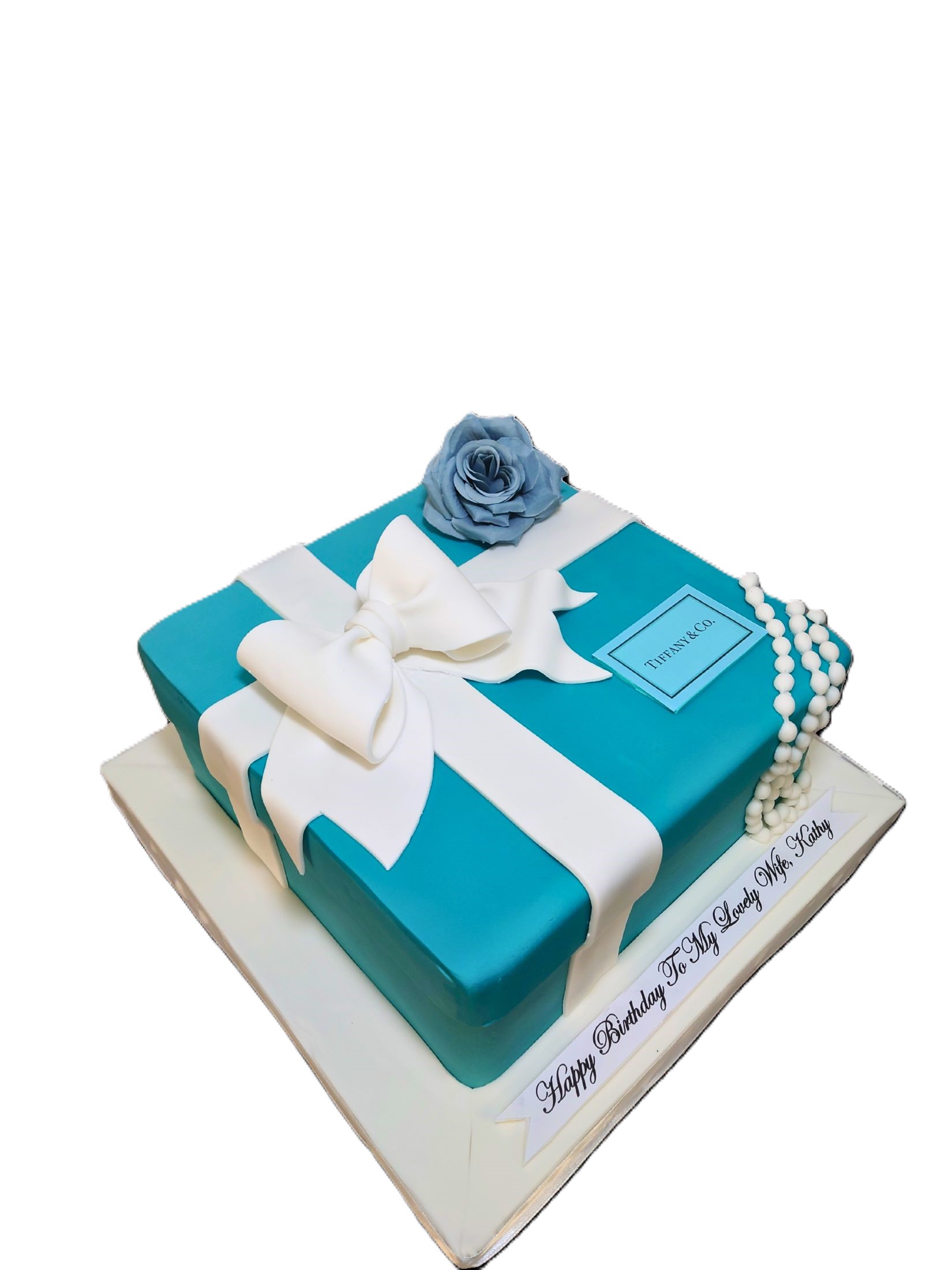 Luxury Tiffany Gift Box Cake