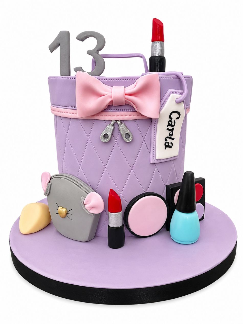 Makeup Bag Birthday Cake
