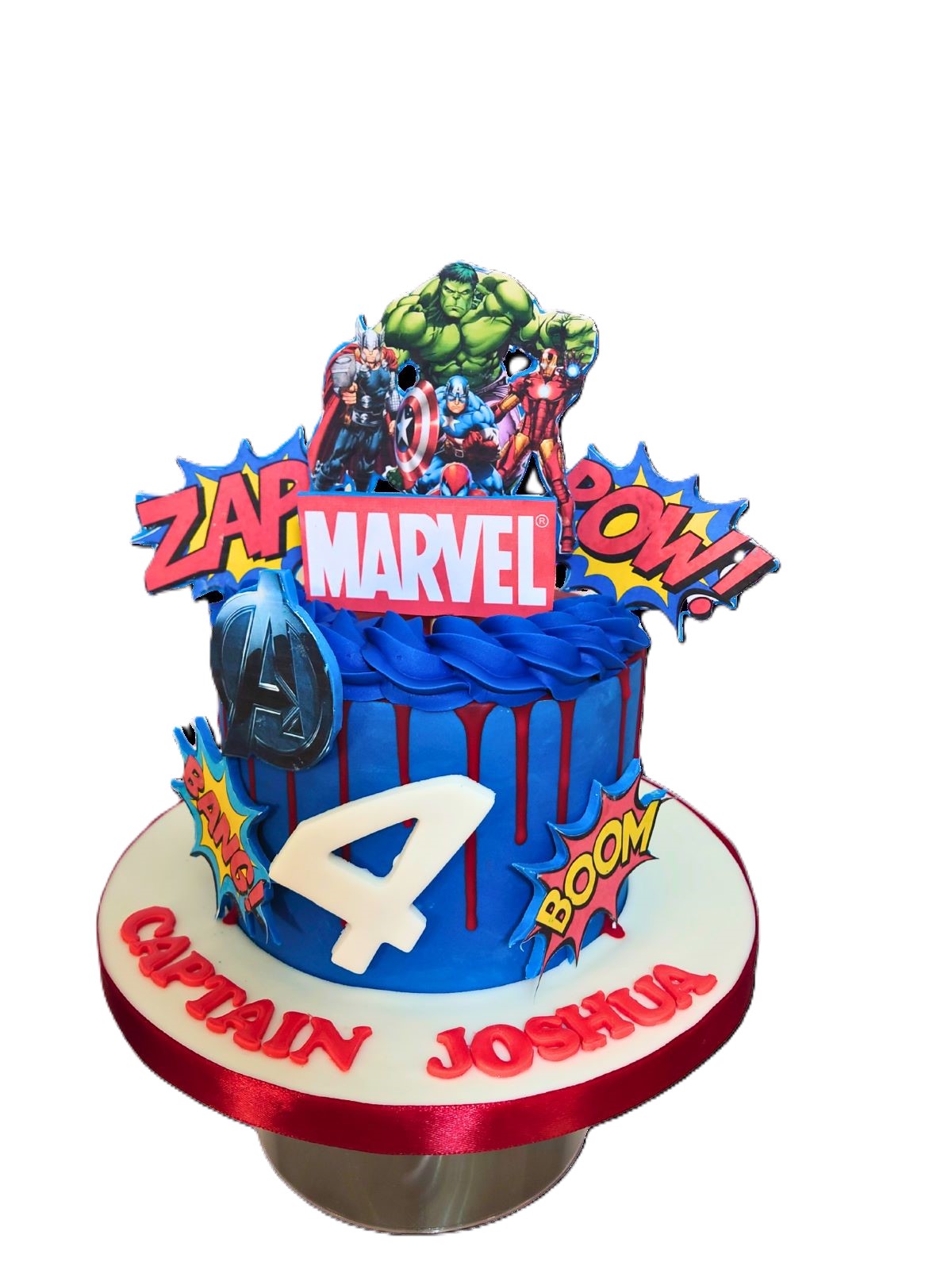 Marvel Avengers Superhero Birthday Cake
