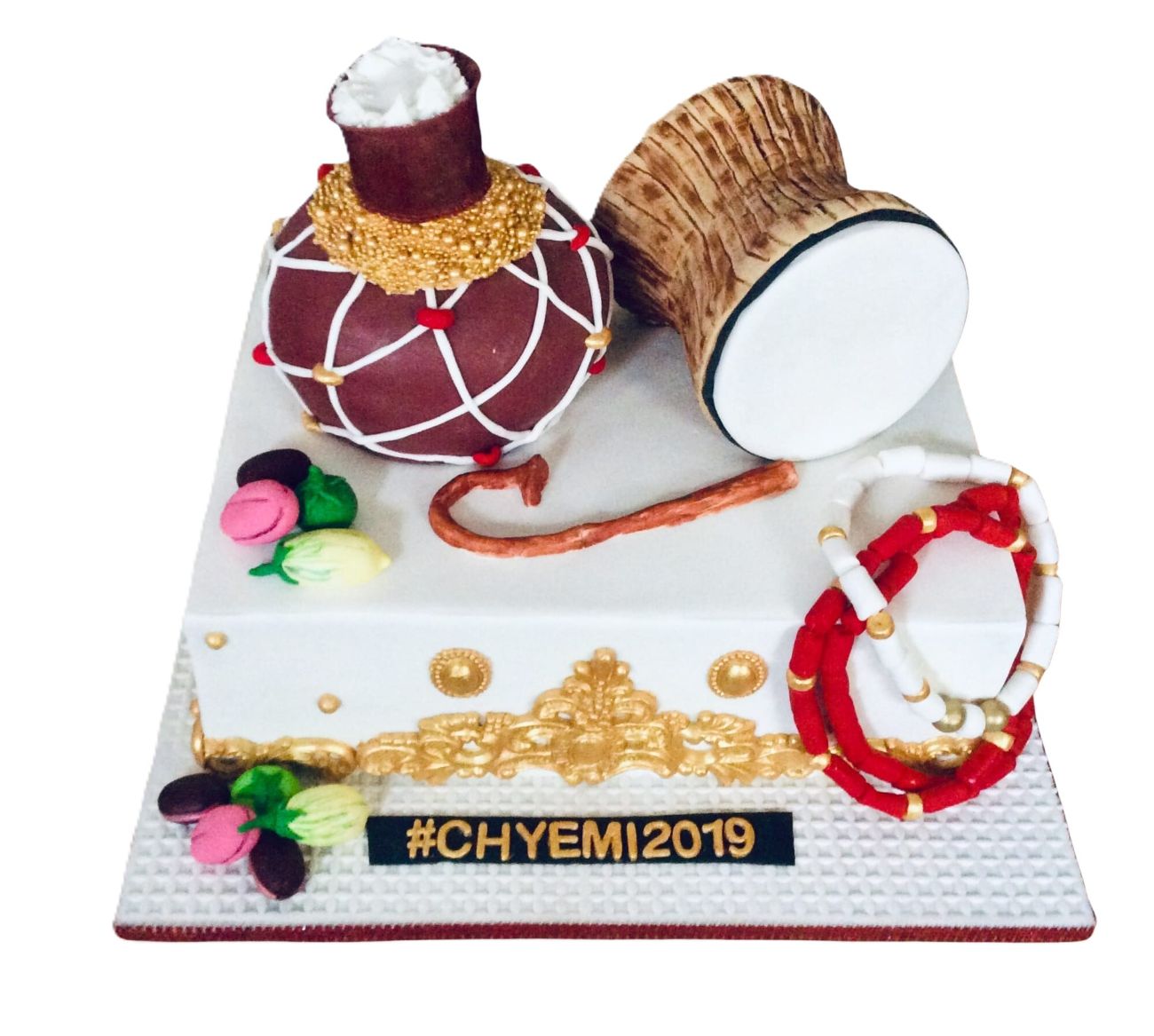 Nigerian Traditional Wedding Cake V2