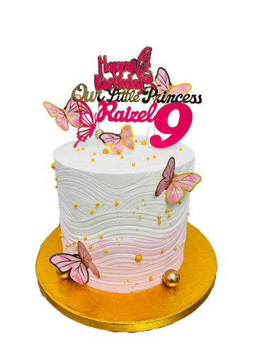 Butterfly Buttercream Cake