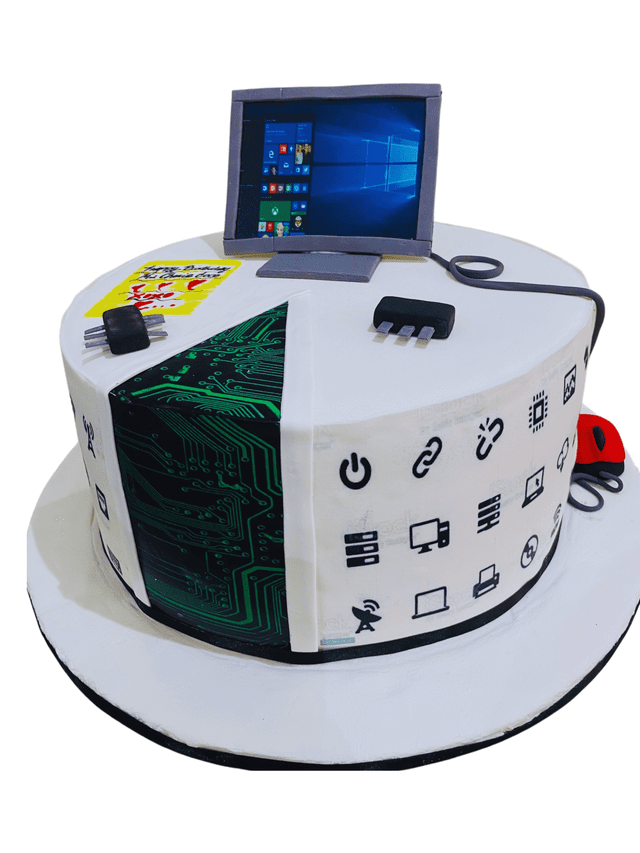 Computer Geek Cake