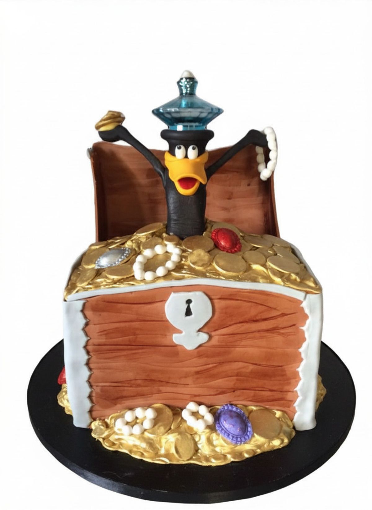 Donald Duck Treasure Chest Birthday Cake