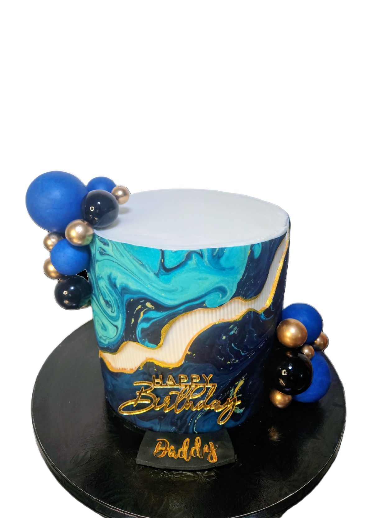 Faultline Marble Wrap Fondant Cake