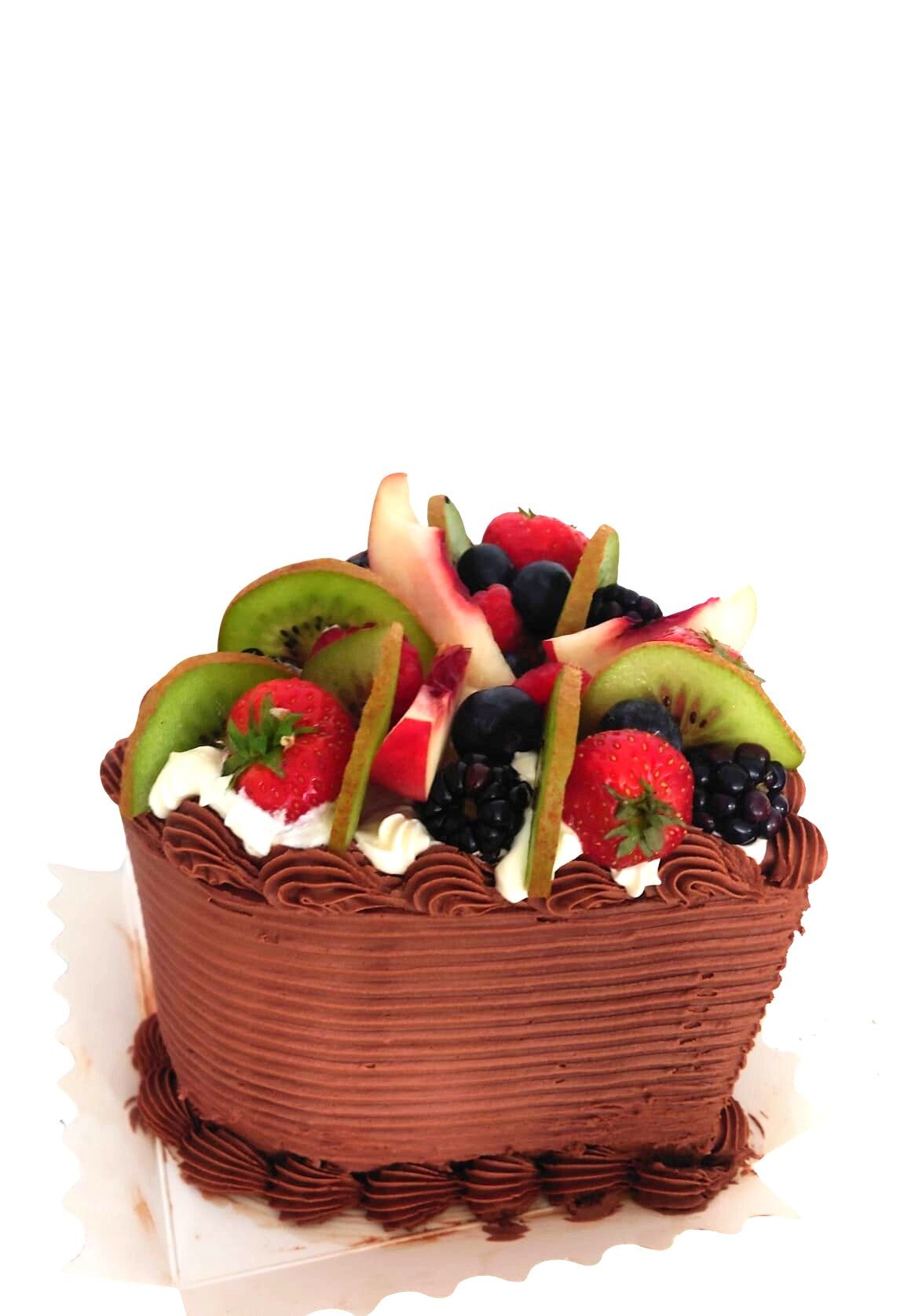 Fresh Fruits Bento Cake