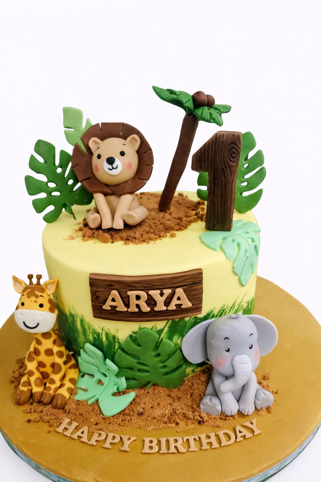 Jungle Themed 3D Animals Cake