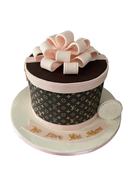 Louis Vuitton Designer Print Cake