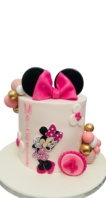 Minnie Mouse Pink Cake