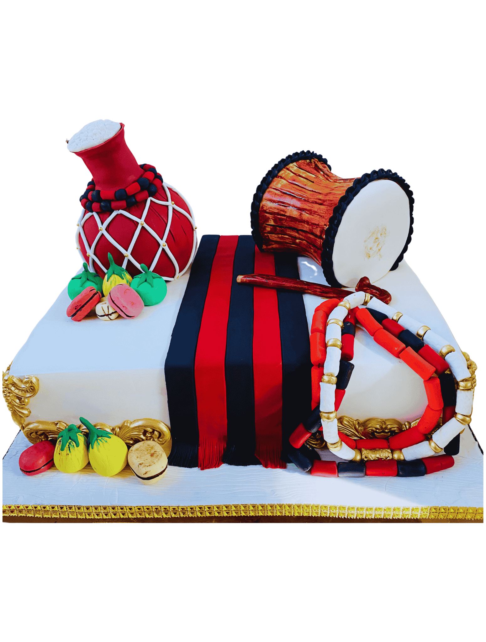 Nigerian Traditional Wedding Cake