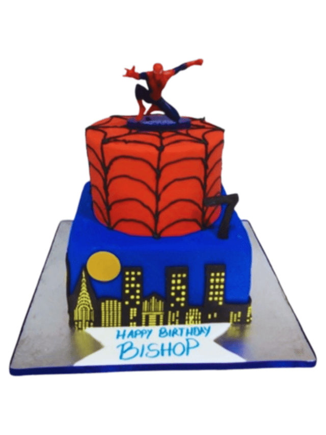 Spiderman Cityscape Cake