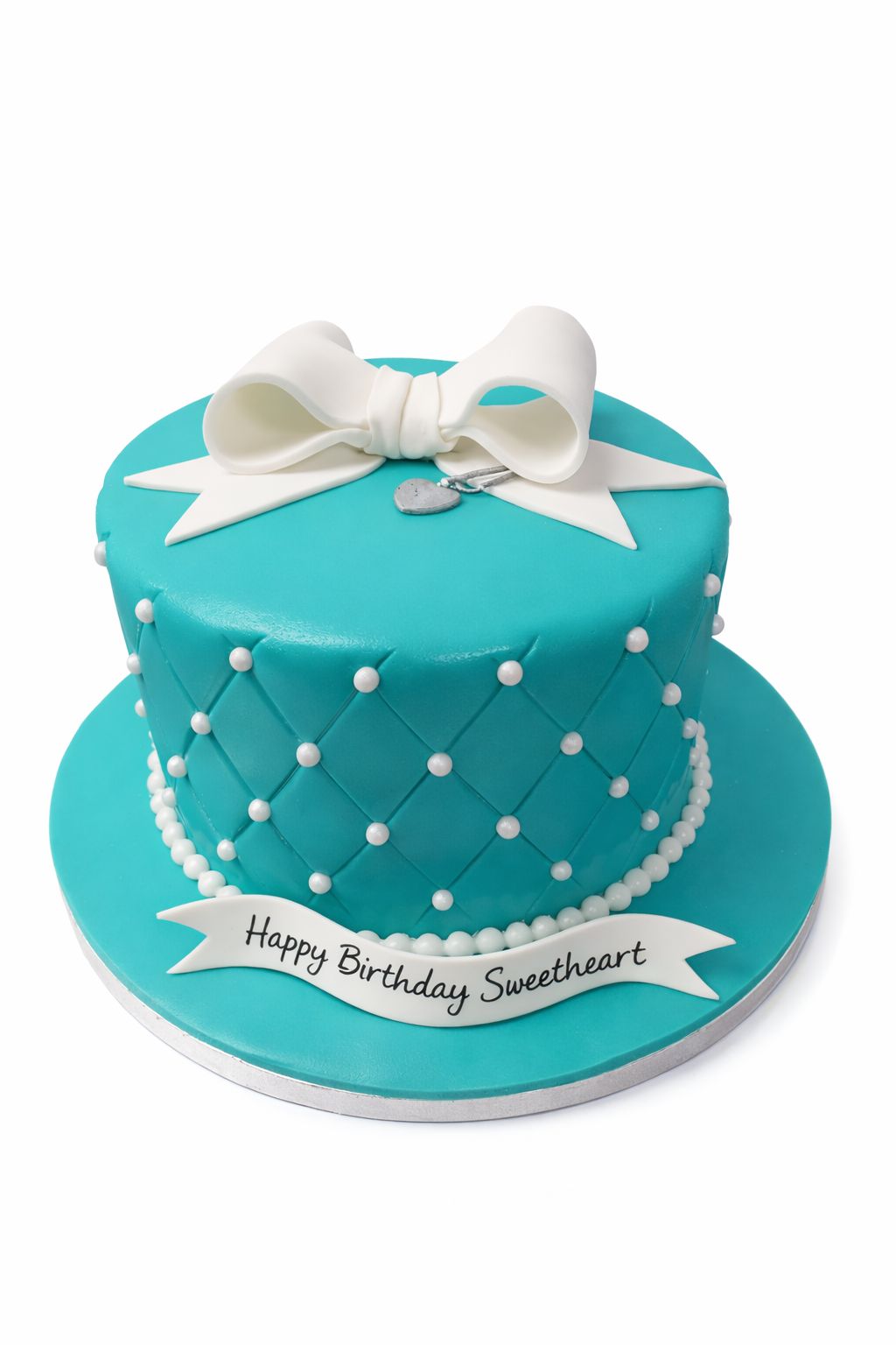 Tiffany Bow and Pendant Cake
