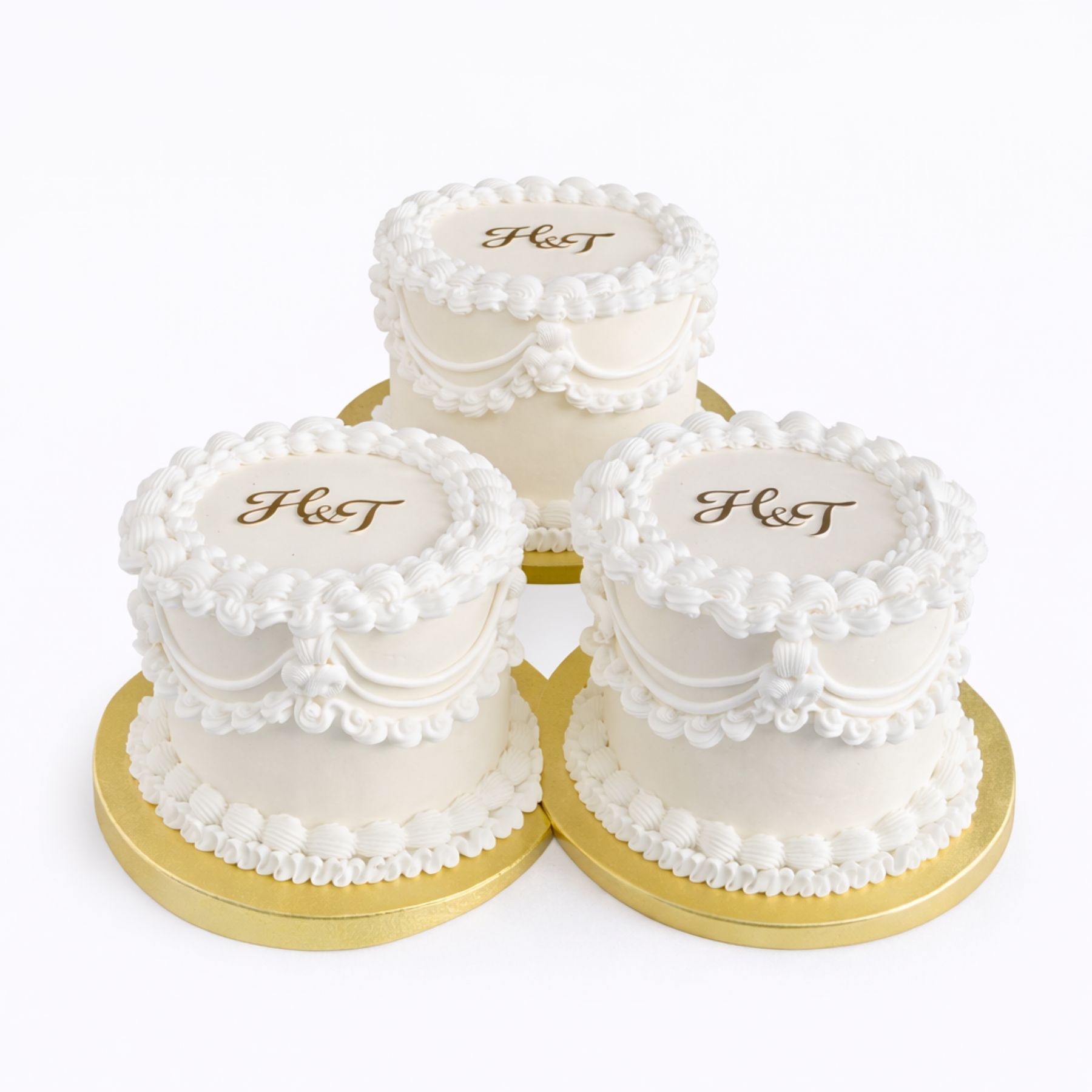 Trio Wedding Guest Cakes