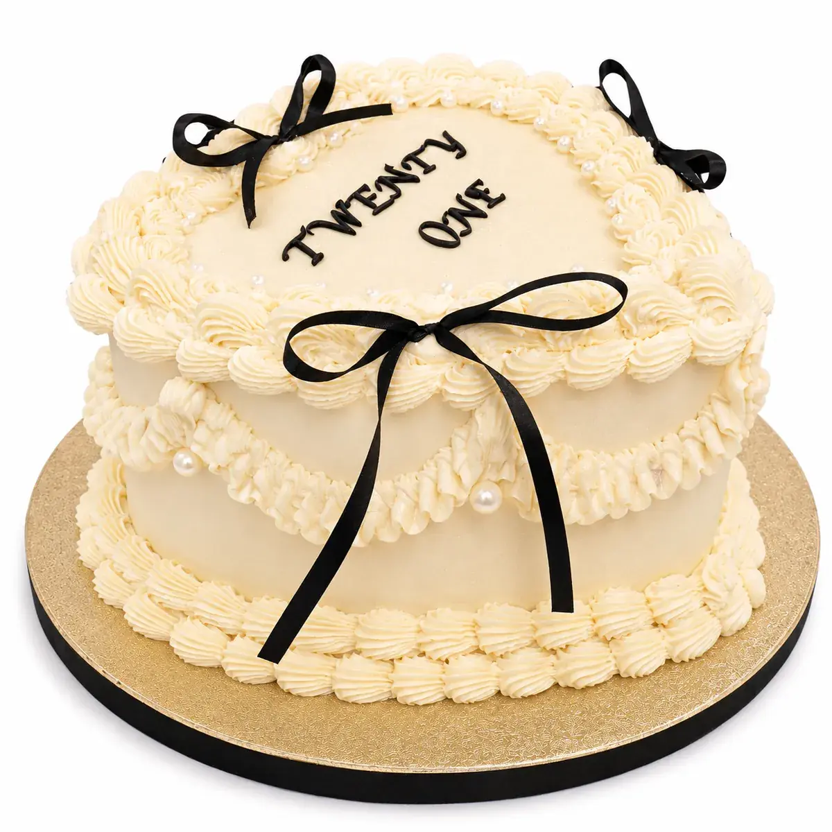 Vintage 21st Birthday Cake